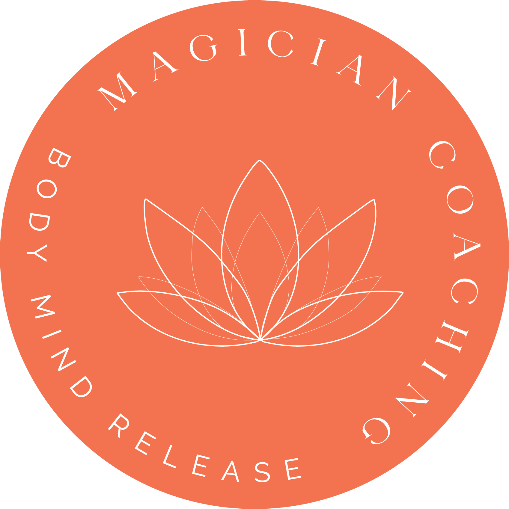 logo magician coaching cirkel met lotus